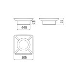 Scheda Tecnica Inda Divo Bacinella Portasapone Vetro Satinato 