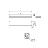 Scheda Tecnica Inda Divo Portasalviette cm. 45