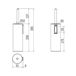 Scheda Tecnica Inda My Love Portascopino conico con interno bianco