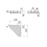 Scheda Tecnica Inda Portasapone Angolare da doccia
