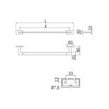 Scheda Tecnica Inda Lea Portasalviette cm. 51