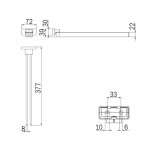 Scheda Tecnica Inda Lea Portasalviette doppio a snodo