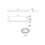 Scheda Tecnica Portasalviette Inda Mito cm. 48