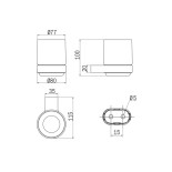 Scheda Tecnica Inda Mito Portaspazzolino A muro
