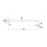 Scheda tecnica Paffoni Lusso Braccio Doccia Nero Opaco