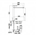 Scheda Tecnica Paffoni Candy Lavabo a Colonna