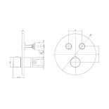 Scheda Tecnica Paffoni Compact Incasso Doccia Termostatico a pulsante 2 vie 