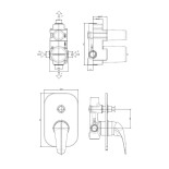 Scheda tecnica Paffoni Duemila Doccia Incasso C/Deviatore