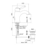 Scheda Tecnica Paffoni Giorgia Lavabo
