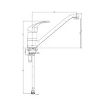 Scheda tecnica Paffoni Nettuno Due canna bassa