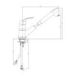 Scheda Tecnica Paffoni Nettuno Due lavello canna bassa estraibile