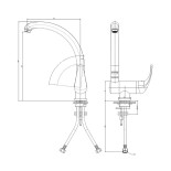 Scheda Tecnica Paffoni Nettuno Due Cucina sottofinestra
