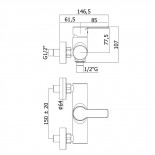 Scheda tecnica Paffoni Red Doccia Esterno 