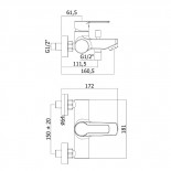 Scheda tecnica Paffoni Red Vasca esterno