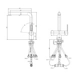 Scheda Tecnica Paffoni Ringo Cucina Estraibile 2 getti con Attacco Depuratore