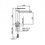 Scheda tecnica Paffoni Tango Lavabo senza scarico