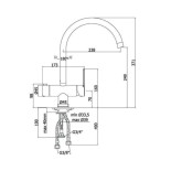 Scheda Tecnica Paffoni West Cucina Alta con Attacco Lavastoviglie