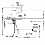 Scheda tecnica Teorema Goodlife Lavabo